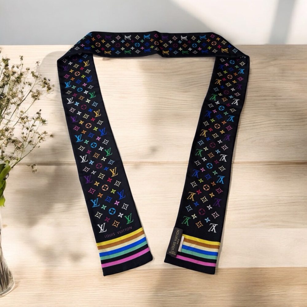 Louis Vuitton Silk Monogram Multicolor Bandeau